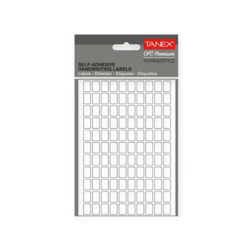 Picture of SELF-ADHESIVE LABELS WHITE 8X12MM 10 SHEETS